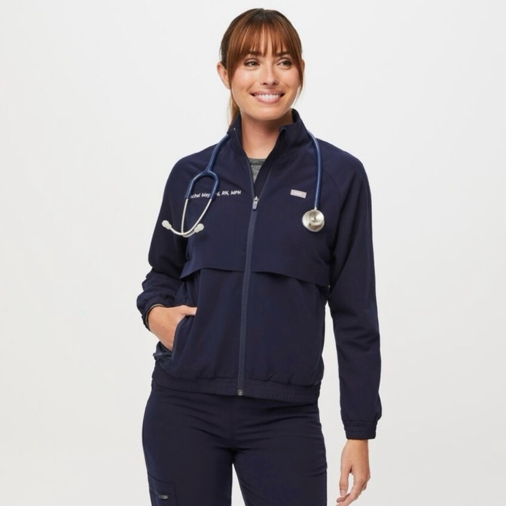 FIGS Women's Navy Blue Jacket